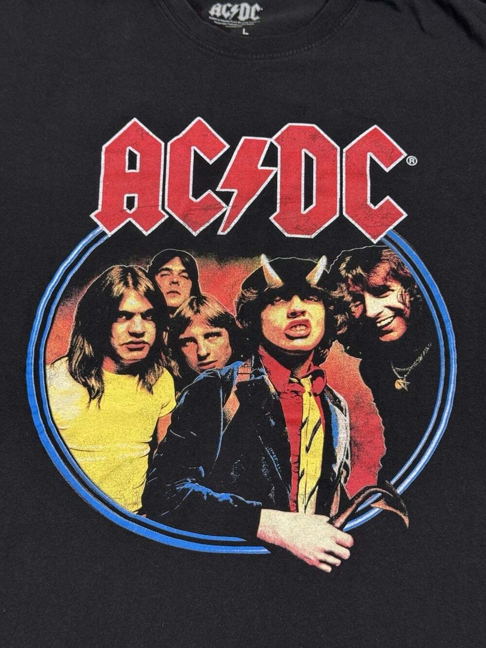 AC/DC Highway To He’ll 1979 World Tour Short Sleeve Tshirt Size Large - Picture 3 of 6